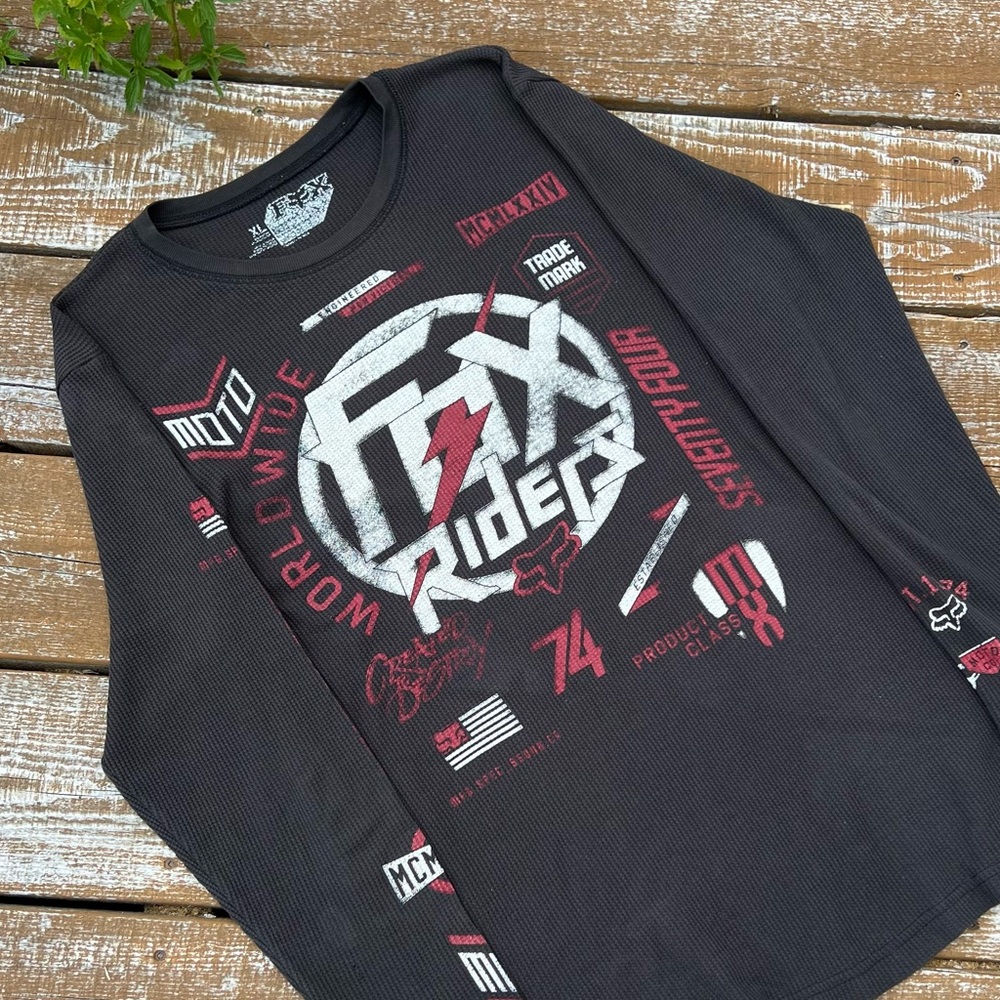 Fox Racing Waffle Knit Shirt - Picture 2 of 8